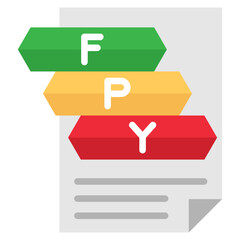 First Pass Yield Icon
