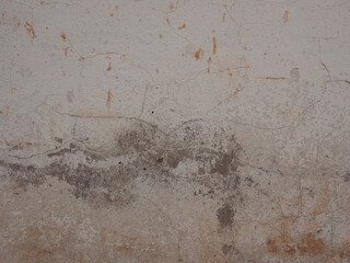 Old house wall with white cement for vintage background     