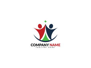 Success People Logo Design Vector Eliment. success man logo, Success people vector logo design.