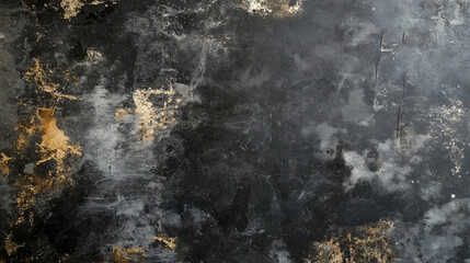 Black and Grey Grunge Background with Deep Scratched