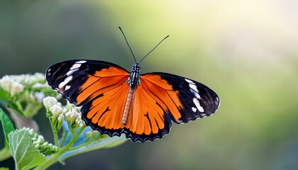 Naklejka premium butterfly on a flower