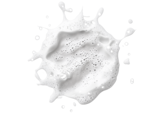 White Soap Foam Bubbles Texture Background Lather Cleaning Product on transparent background. png