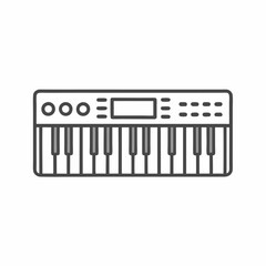 A sleek keyboard synthesizer with 61 keys, perfect for musicians and music enthusiasts.
