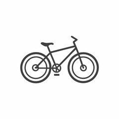 Fototapeta premium A minimalist line drawing of a bicycle, showcasing its sleek design and modern aesthetic.