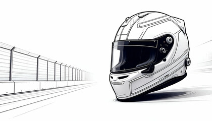 Naklejka premium Motorcycle helmet