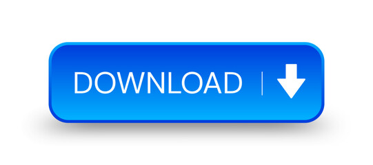Blue 3d subscribe button. Button element for web design and mobile devices. Vector illustration