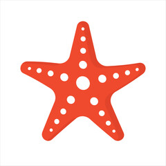 Starfish icon vector silhouette for starfish logo illustration. Simple design for starfish icon illustration or starfish logo concept.