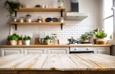 Kitchen counter top, out of focus