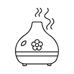 aromatherapy diffuser icon, aromatherapy diffuser line art - simple line art of aromatherapy diffuser, perfect for aromatherapy diffuser logos and icons