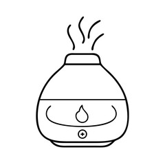 aromatherapy diffuser icon, aromatherapy diffuser line art - simple line art of aromatherapy diffuser, perfect for aromatherapy diffuser logos and icons