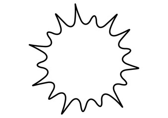 黒の爆発風のフレーム背景