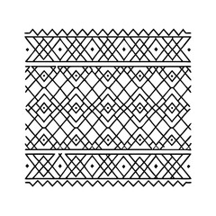 aztec pattern icon, aztec pattern line art - simple line art of aztec pattern, perfect for aztec pattern logos and icons