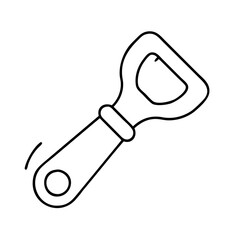 bottle opener icon, bottle opener line art - simple line art of bottle opener, perfect for bottle opener logos and icons