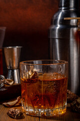 Trendy hard infused mushroom cocktail