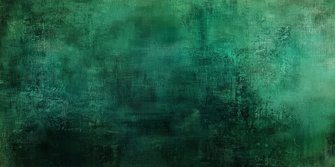 Fototapeta premium Subtle Grain Textured Dark Green Painting Background