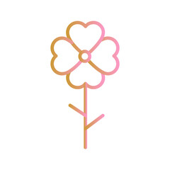 Auspicious Flowers Icon Design