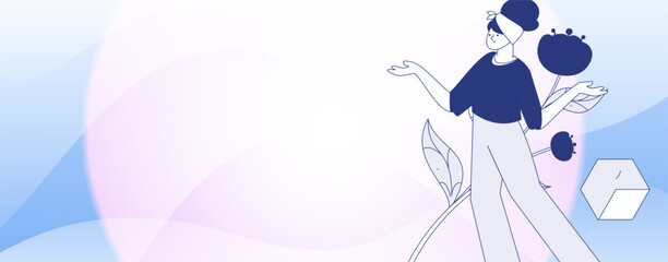 3.12 International Women's Day professional women flat character vector concept operation hand drawn illustration
