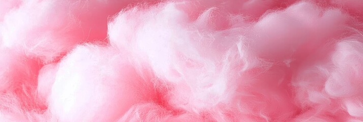 Soft pink cotton candy creates a whimsical background for photography.