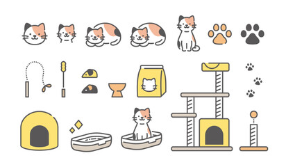 三毛猫と生活　アイコン