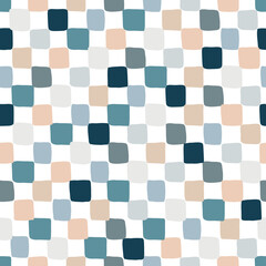 Groovy Boho Blue Baby Boy Pattern Background