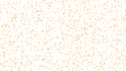 Geometric pattern with gold and white circle shapes creating an elegant abstract background. Vector illustration.