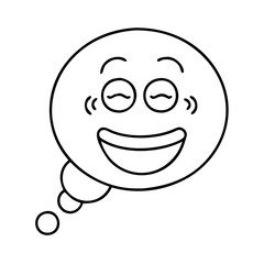 laugh bubble icon, laugh bubble line art - simple line art of laugh bubble, perfect for laugh bubble logos and icons