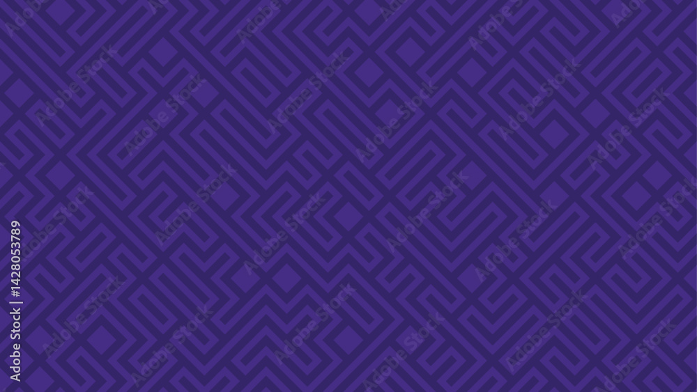 Poster A maze of purple lines unfolds a repeating pattern of challenges
