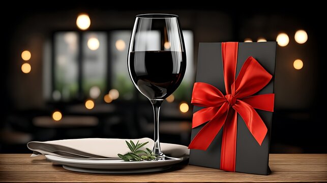Wine gift, romantic dinner