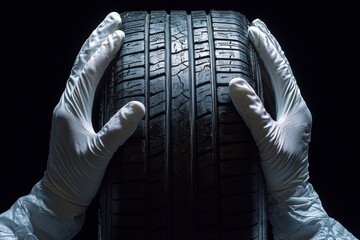 Examining a used tire