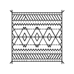 mexican blanket pattern icon, mexican blanket pattern line art - simple line art of mexican blanket pattern, perfect for mexican blanket pattern logos and icons