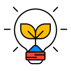 Energy Efficiency Icon. Visual representation of energy efficiency used in HVAC and home service contexts