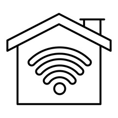 Smart Home Integration Icon. Visual representation of smart home integration used in HVAC and home service contexts