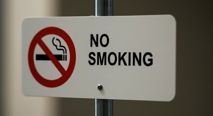 No Smoking Sign Public Health and Safety Regulations