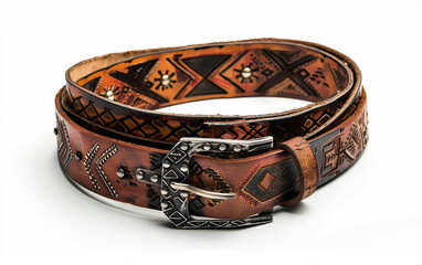 Artisanal Leather Belt on white background.PNG