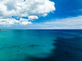Beautiful landscape summer sea beach nature background,Amazing waves texture background, Aerial view wide angle sea background