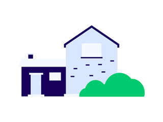 House building vector concept operation hand drawn illustration
