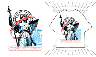 frangile frequency typography t-shirt design