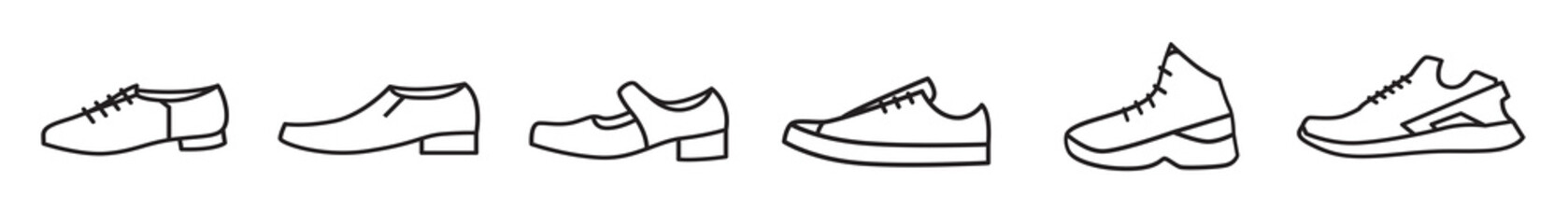 Shoes Icons Vector illustration