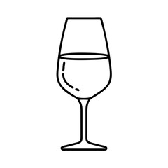 ros glass icon, ros glass line art - simple line art of ros glass, perfect for ros glass logos and icons