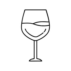 ros glass icon, ros glass line art - simple line art of ros glass, perfect for ros glass logos and icons