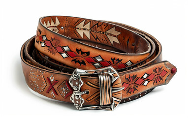 Artisanal Leather Belt on white background.PNG