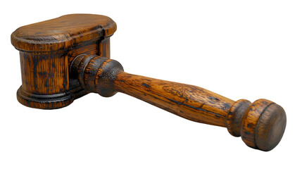 Oak Wooden Gavel Antique Courtroom Judge's Hammer.