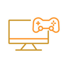 Gaming Monitor Icon Design