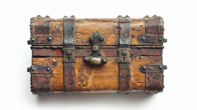 Antique Lock Box with Creaking Hinges on white background.PNG