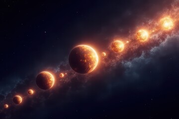 Fototapeta premium Cosmic Wonders and Stages of Stellar Development