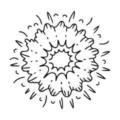 supernova explosion icon, supernova explosion line art - simple line art of supernova explosion, perfect for supernova explosion logos and icons