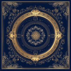 Obraz premium Ramadan Kareem ornamental greeting card with Arabic decorative pattern, pattern, ornament, design, vector, mandala, flower, floral