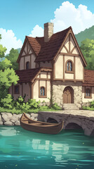 Charming Medieval Waterfront House