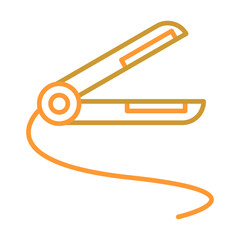 Hair Iron Icon Design