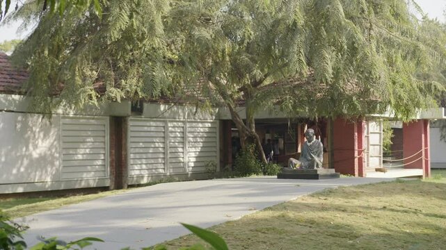 Sabarmati Ashram is located in the Sabarmati suburb of Ahmedabad, GujaratThis was one of the many residences of Mahatma Gandhi who lived at Sabarmati (Gujarat)